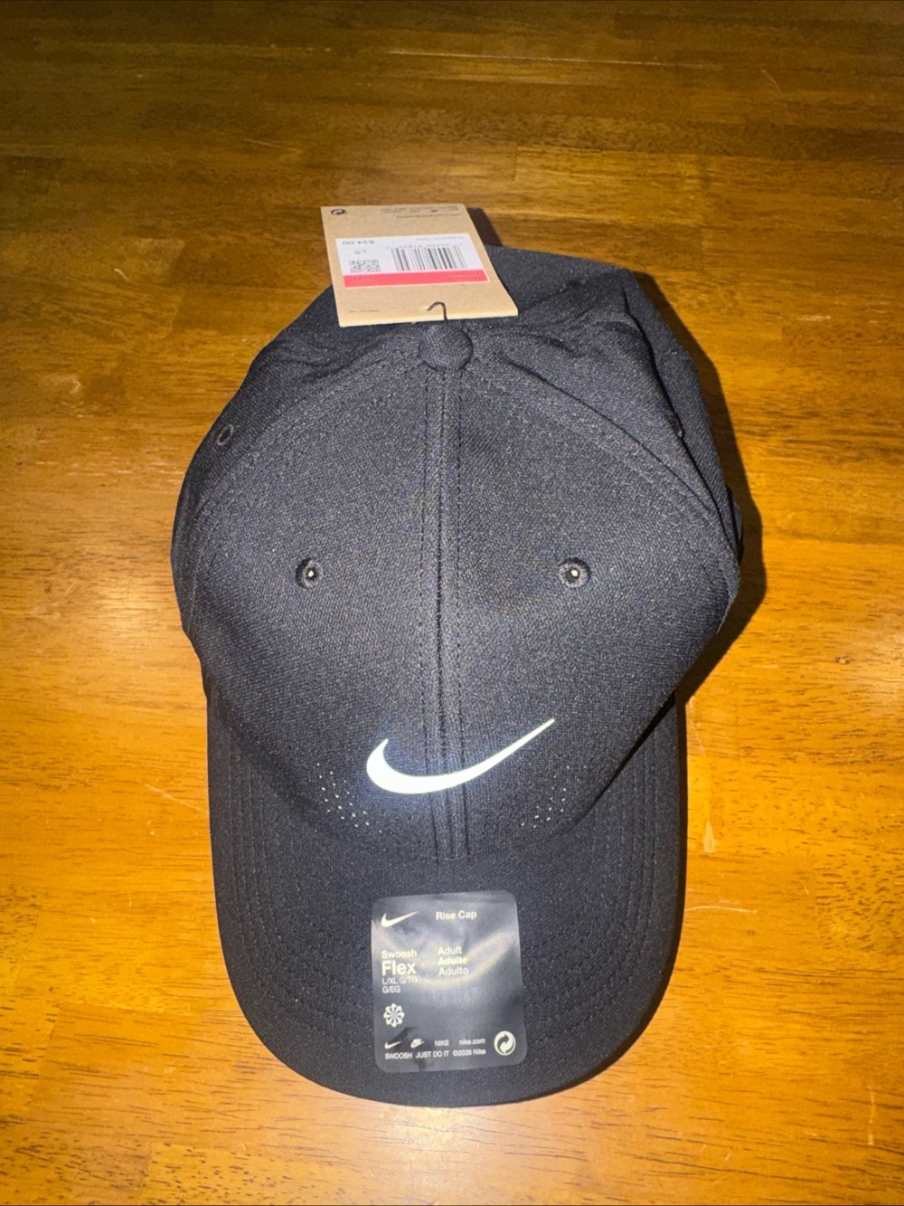 Nike Dri-FIT ADV Rise Cap Structured Swoosh Flex FB5633-010 Unisex L/XL New Tags